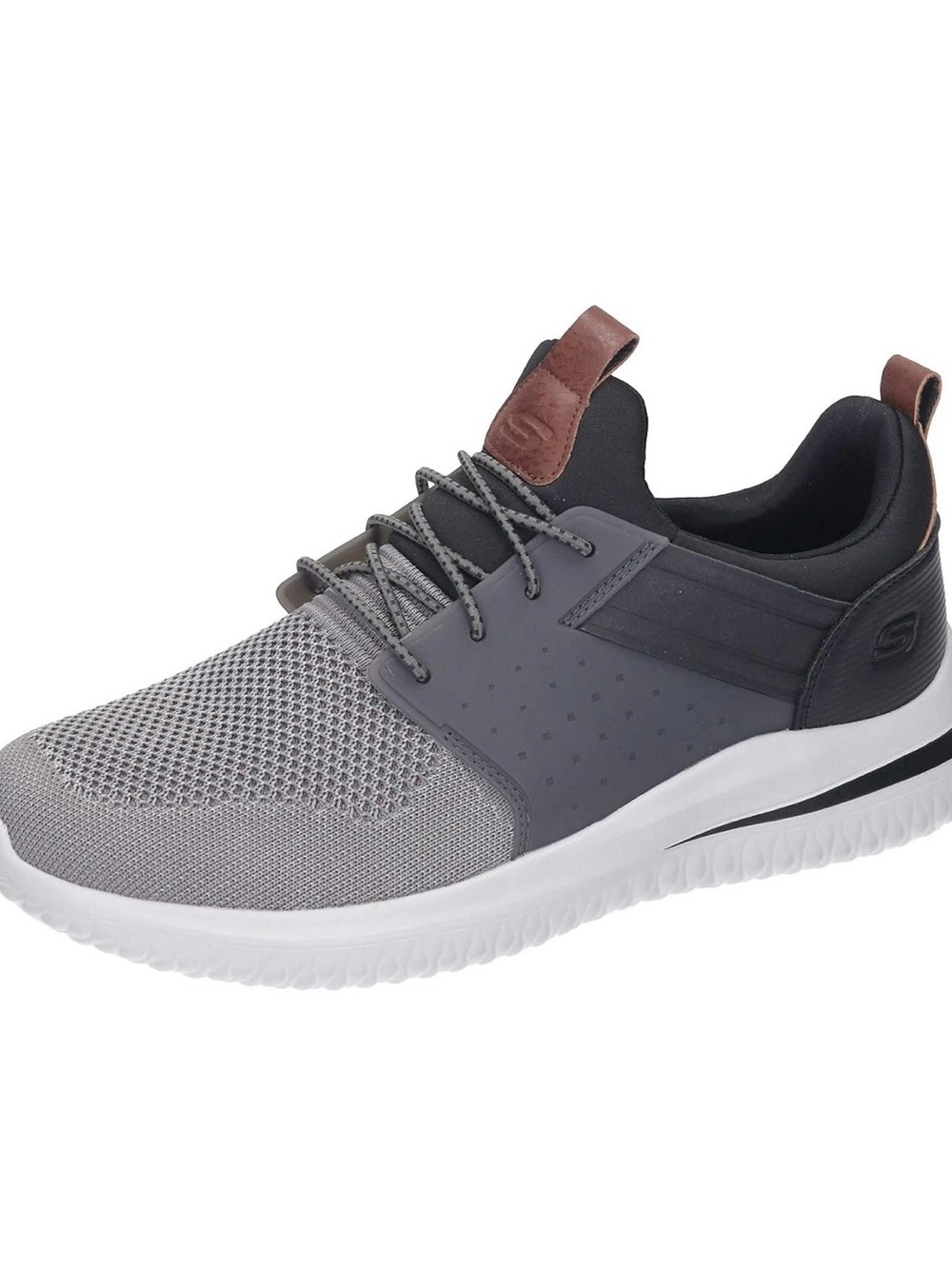 Skechers Men’s Delson 3.0 Cicada Casual Sneakers Size 8.5 Gray